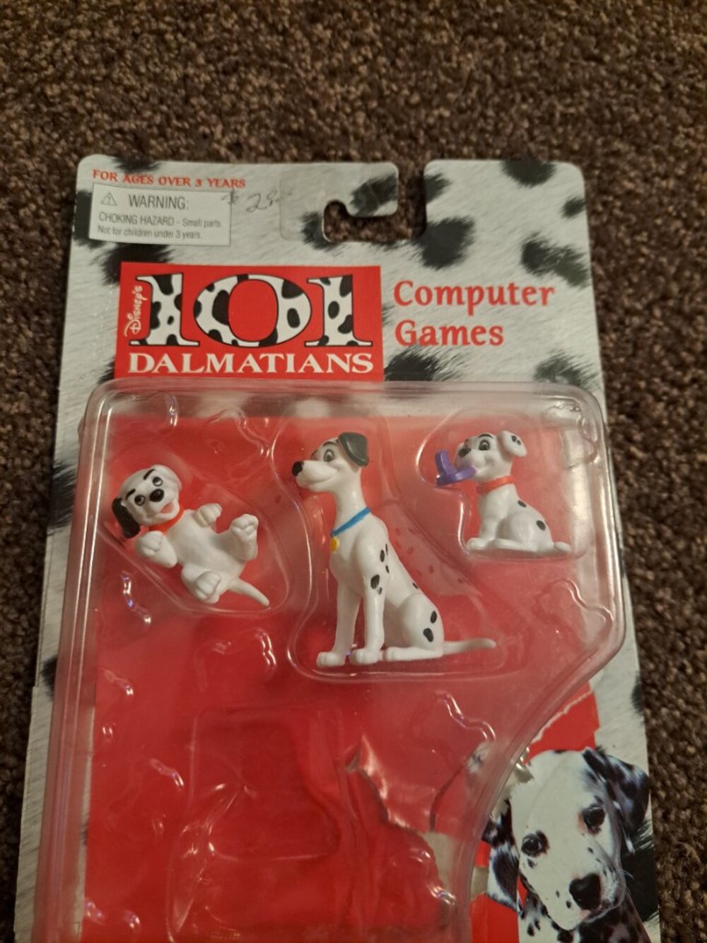 Vntg 90's Disney Mattel Arco Toys 101 Dalmatians "Computer Games" figurine set. - Picture 2 of 6